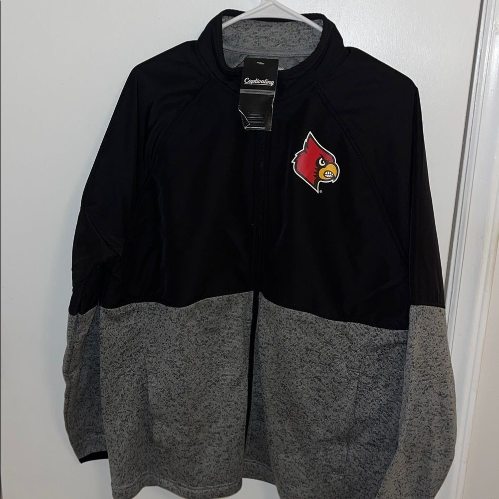 New Louisville Cardinals Basketball Trail Hike Denali style Fleece Track Jacket
